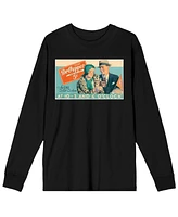 Dr. Pepper Men's An Old Co-Ed Custom Black Long Sleeve Tee-Small