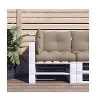 Pallet Cushions 3 pcs Taupe Fabric