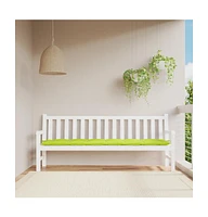 Garden Bench Cushion Bright Green 78.7"x19.7"x2.8" Oxford Fabric
