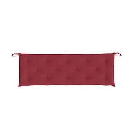 Garden Bench Cushions 2 pcs Wine Red 59.1"x19.7"x2.8" Oxford Fabric