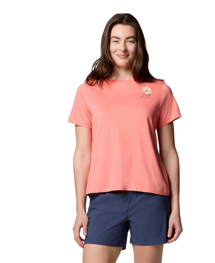 Columbia Women's Rolling Bend Graphic Short Sleeve Top