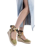 Refresh Women's Espadrilles With Wide Ribbon Laces
