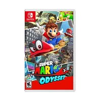 Nintendo Switch 32GB Console with Neon Joy-Con Controller and Super Mario Odyssey Game Bundle