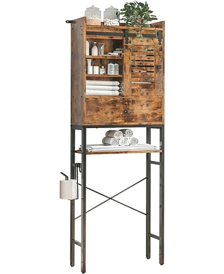 6 Tier Bathroom Organizer Shelves Space Saver with Adjustable Shelf