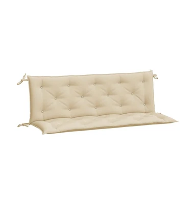 Garden Bench Cushions 2 pcs Beige 59.1"x19.7"x2.8" Oxford Fabric