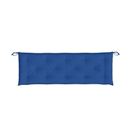 Garden Bench Cushions 2 pcs Blue 59.1"x19.7"x2.8" Oxford Fabric