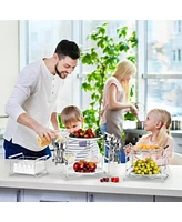 Sorbus 7-Piece Stackable Buffet Caddy - Ideal for Dining Table, Party, Buffet, Kitchen, Entertaining