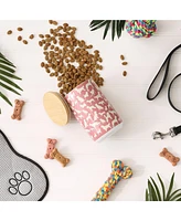 Bone Dry Ceramic Pet Treat Canister Dog Show