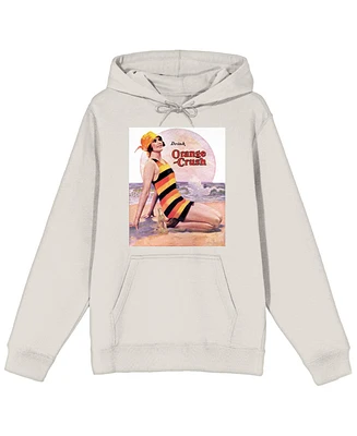 Orange Crush Men's Woman On The Seashore White Sweatshirt-xxl