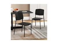 Modern Dining Chair Set of 2 Sleek and Durable Seating for Room or Kitchen