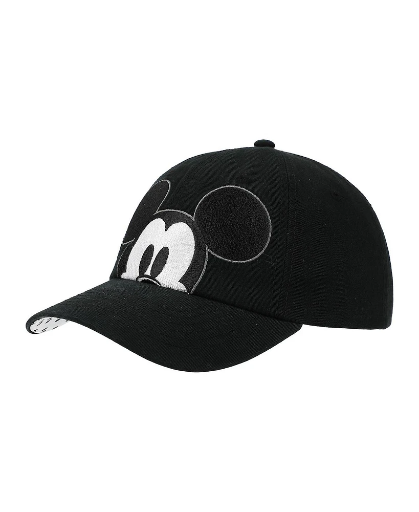 Disney Men's Peekaboo Mickey Black Unstructured Baseball Cap