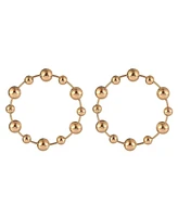 Laundry by Shelli Segal Gold Tone Ring Drop Earrings