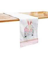 13" x 72" Happy Easter Bunny Rabbit Spring Table Runner