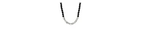 2028 Black Acrylic Bead Crystal Glass Necklace