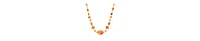 2028 Faux Amber Bead Necklace