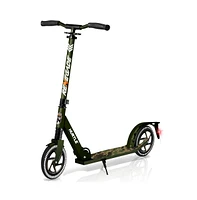 Hurtle Renegade Lightweight Foldable Teen and Adult Adjustable Ride On 2 Wheel Transportation Commuter Kick Scooter, Camouflage