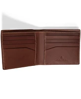 Brooks Brothers Men's Cayman Leather Wallet with Change Purse
