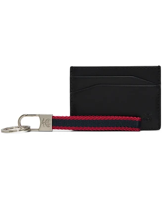Brooks Brothers Men's Cardholder Kc Leather Wallet with Change Purse