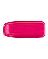Lucky Bums Lightweight Plastic 48 Inch Sleds with Pull Ropes, 1 Red and 1 Pink