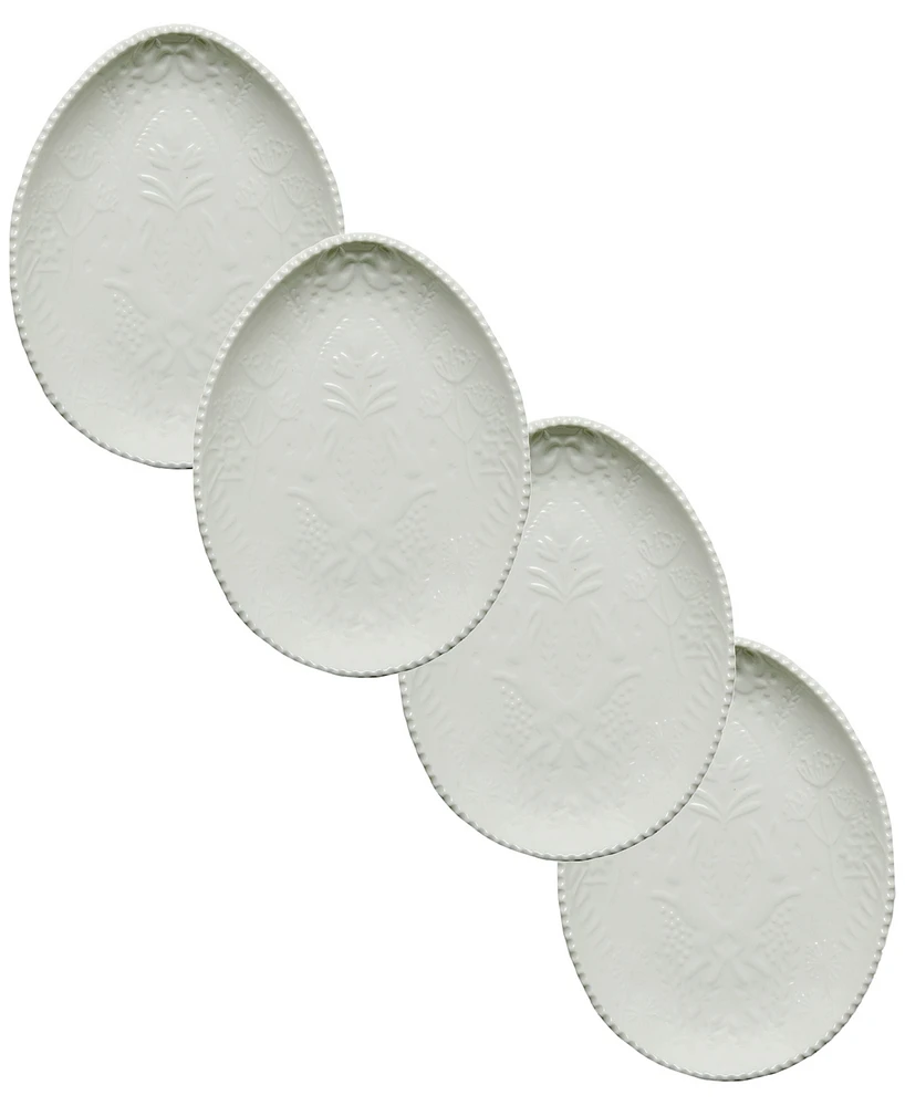Tableau Egg Relief Plate, Set of 4