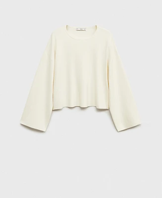Mango Women's Oversized Sleeve Knitted Sweater