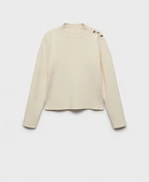 Mango Women's Buttons Detail Knit Sweater