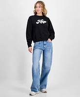 Hugo Women's Logo-Print Long-Sleeve Sweatshirt