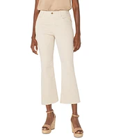 Liverpool Los Angeles Petite Gia Glider Crop Flare Back-Pleat Jeans