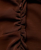Mango Women's Gathered Details Asymmetrical Dress