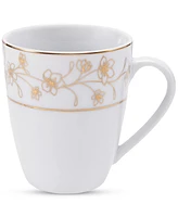 Mikasa Metallic Floral Gold 32-Pc. Dinnerware Set, Service for 8