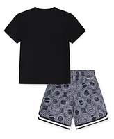 Nike Little Boys 2-Piece Dna 24 Dri-fit T-Shirt and Shorts Set