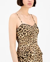 14th Place Women's Bustier Peplum Top & Skirt Set
