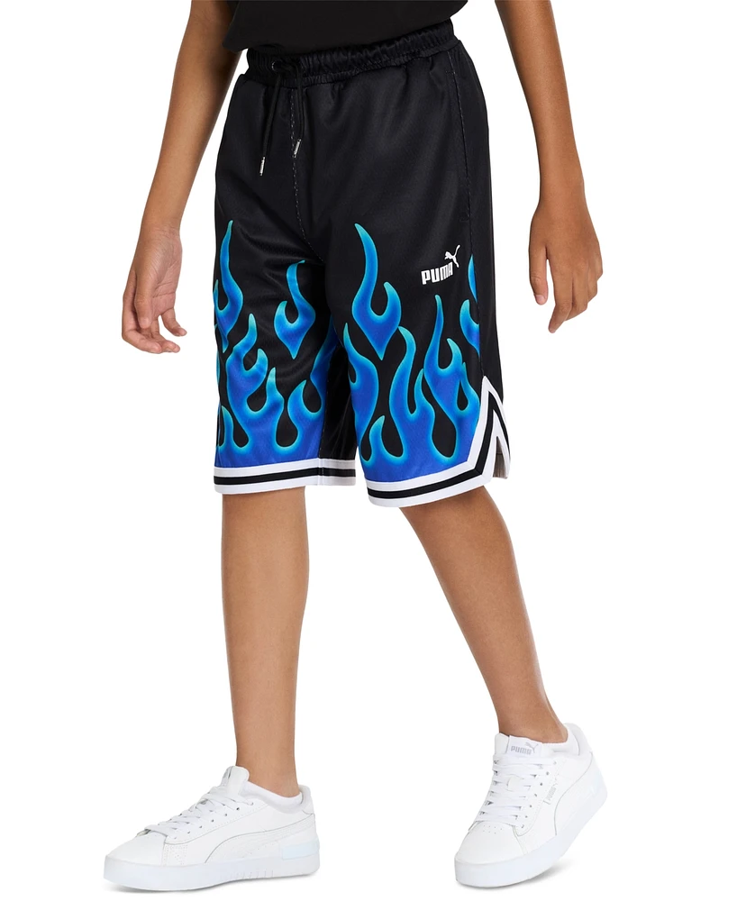 Puma Big Boys Fire Graphic Shorts