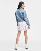 Planet Heart Mini Dress Celebrity Pink Denim Jacket
