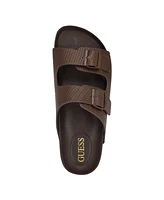 Guess Men's Unikin Slip On Double Strap Footbed Sandals