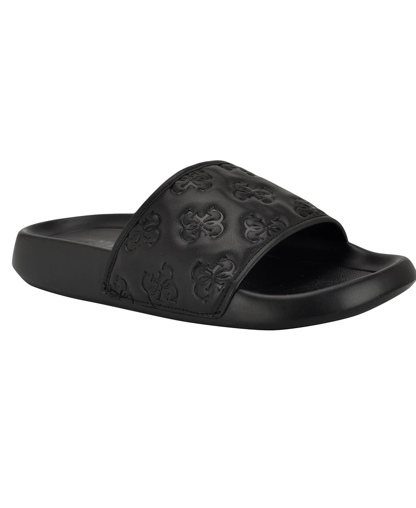 Guess Men's Sevyn Branded Slip On Fashion Slides