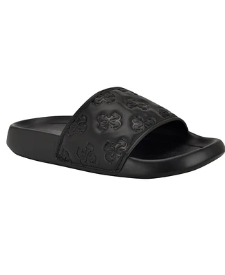 Guess Men's Sevyn Branded Slip On Fashion Slides
