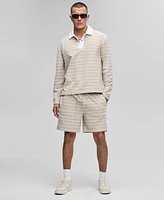 Mode of One Men's Horizontal-Stripe French Terry Polo, Exclusively at Macy's