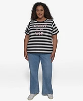 Karl Lagerfeld Paris Plus C'est La Vie Striped Tee