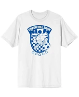 Sonic the Hedgehog Men's Soccer Badge White Tshirt - 4XLB