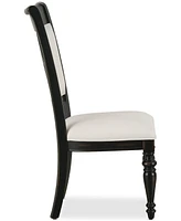 Daria Upholstered Back Side Chair, Created for Macy's
