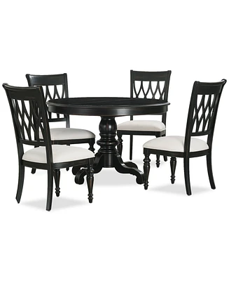 Daria -Pc. Dining Set (Round Table & Side Chairs