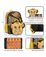 Disney's The Lion King 5-Piece Backpack & Lunchbox Set