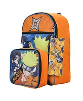 Naruto Classic Sasuke Vs Naruto 16" Youth 5-Piece Backpack Set