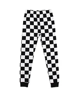 E.t. Checkerboard Youth Boys Long Sleeve Pajama Set