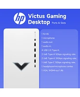 Hp Victus 15L Gaming Tower Desktop Intel Core i5 14400F 16GB Ram Nvidia GeForce Rtx 4060 512GB Ssd Storage Windows 11 Home - White