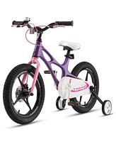 RoyalBaby Space Shuttle 14" Mg Alloy Kids Bike w/Training Wheels, Purple