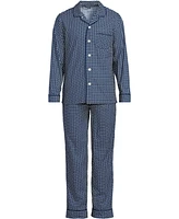 Lands' End Men's Long Sleeve Essential Pajama Set