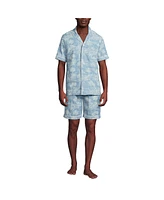 Lands' End Men's Short Sleeve Essential Pajama Set