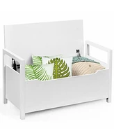 Shoe Storage Bench with Cushion Seat for Entryway